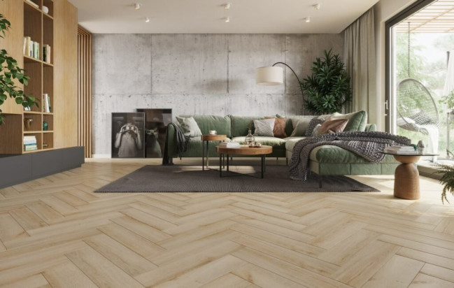 How to Choose Furniture and Accessories for an Interior with Herringbone Flooring?
