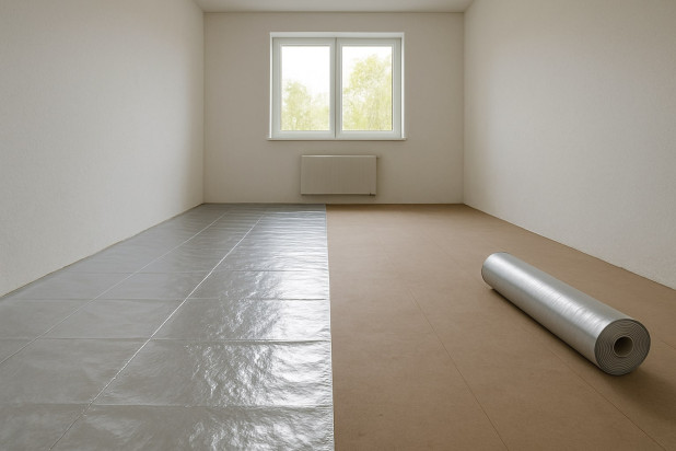 Jak prawidłowo układać podkład z folią aluminiową pod panele?